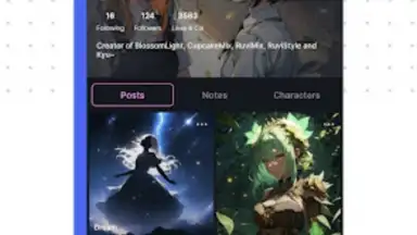 Yodayo screenshot 1