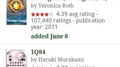 Goodreads screenshot 3