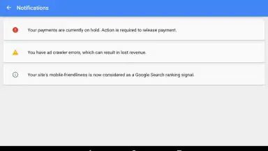 Google AdSense screenshot 1