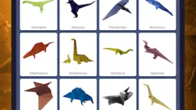 Origami dinosaurs paper shapes screenshot 15