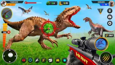 Wild Dino Hunting Jungle Games screenshot 3