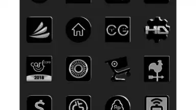 Black Icon Pack Free screenshot 2