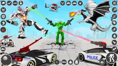 Dragon Robot Car Transform screenshot 2