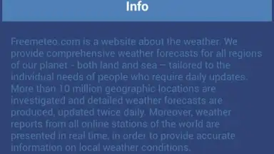 Freemeteo screenshot 1
