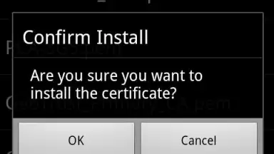 Android Certificate Installer screenshot 3