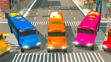 School Bus Driving Games 3D screenshot 2