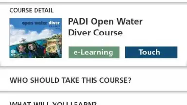 PADI screenshot 2
