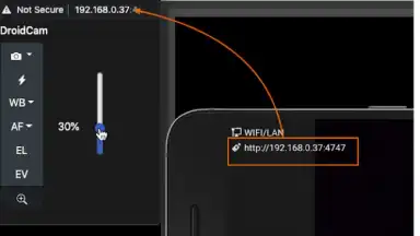 DroidCam OBS screenshot 4