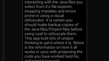 Leaf Pro Java Obfuscator screenshot 1