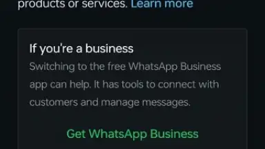 WhatsApp Business screenshot 1
