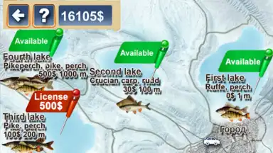 Winter fishing. Lakes. screenshot 2