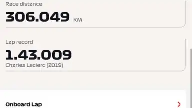 Official F1 ® App screenshot 2