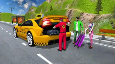 Taxi Games Driving Car Game 3D screenshot 1