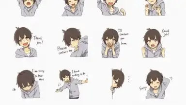 Otaku Nadu Sticker Pack screenshot 2