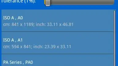 Paper Formats screenshot 2