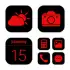 Wow Red Black Theme, Icon Pack APK